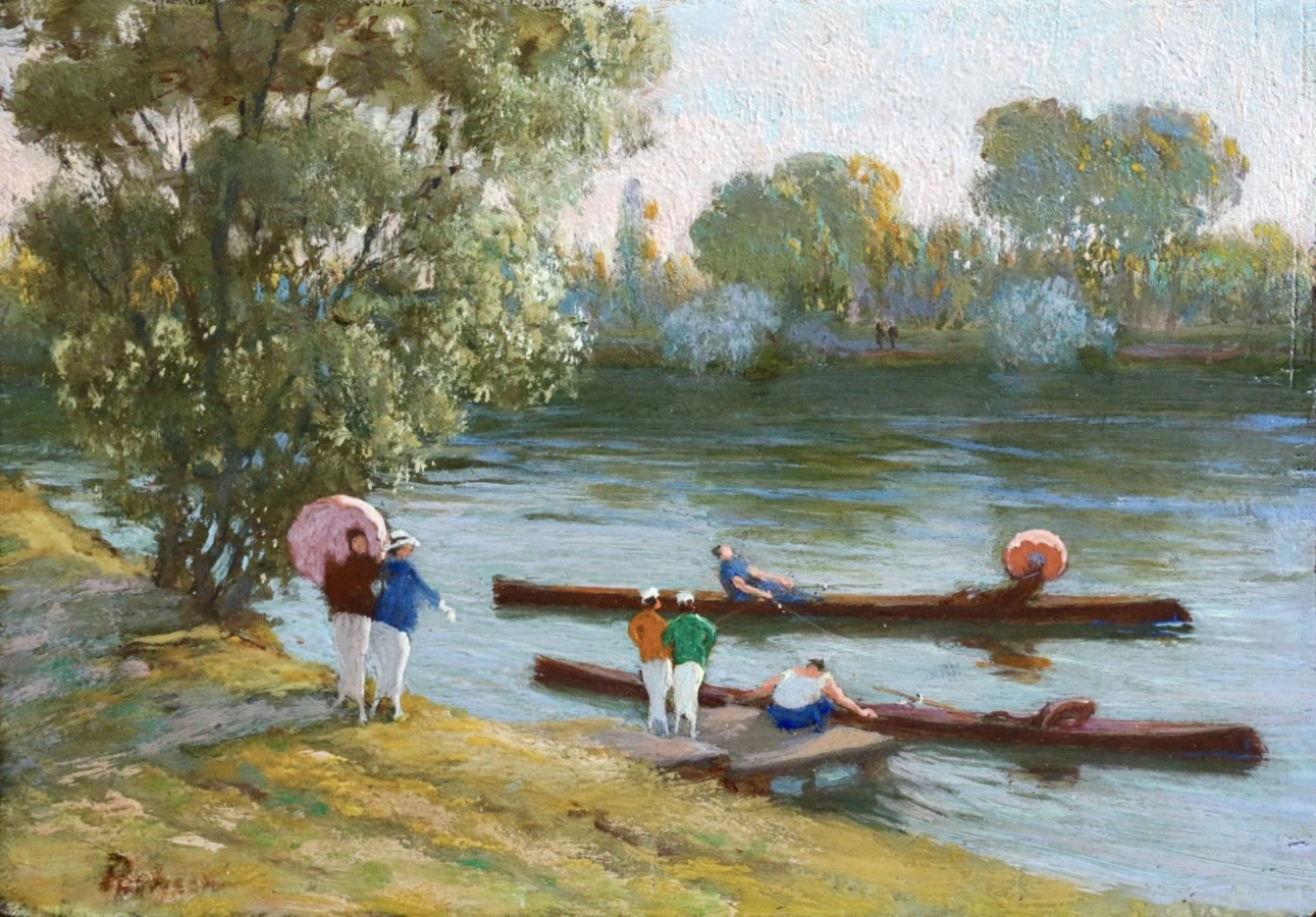 Boating Party on the River - Buy Fine Paintings Online
