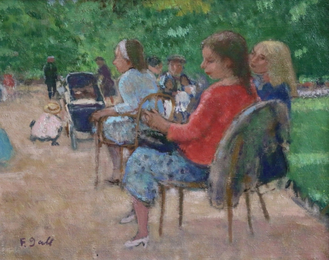 Girls in the Park - Buy Fine Paintings Online