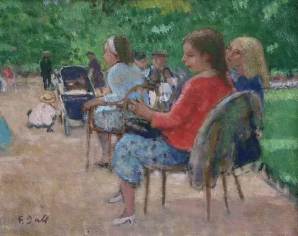 Girls in the Park - Buy Fine Paintings Online