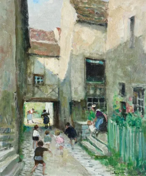 Children Playing in Street - Buy Fine Paintings Online