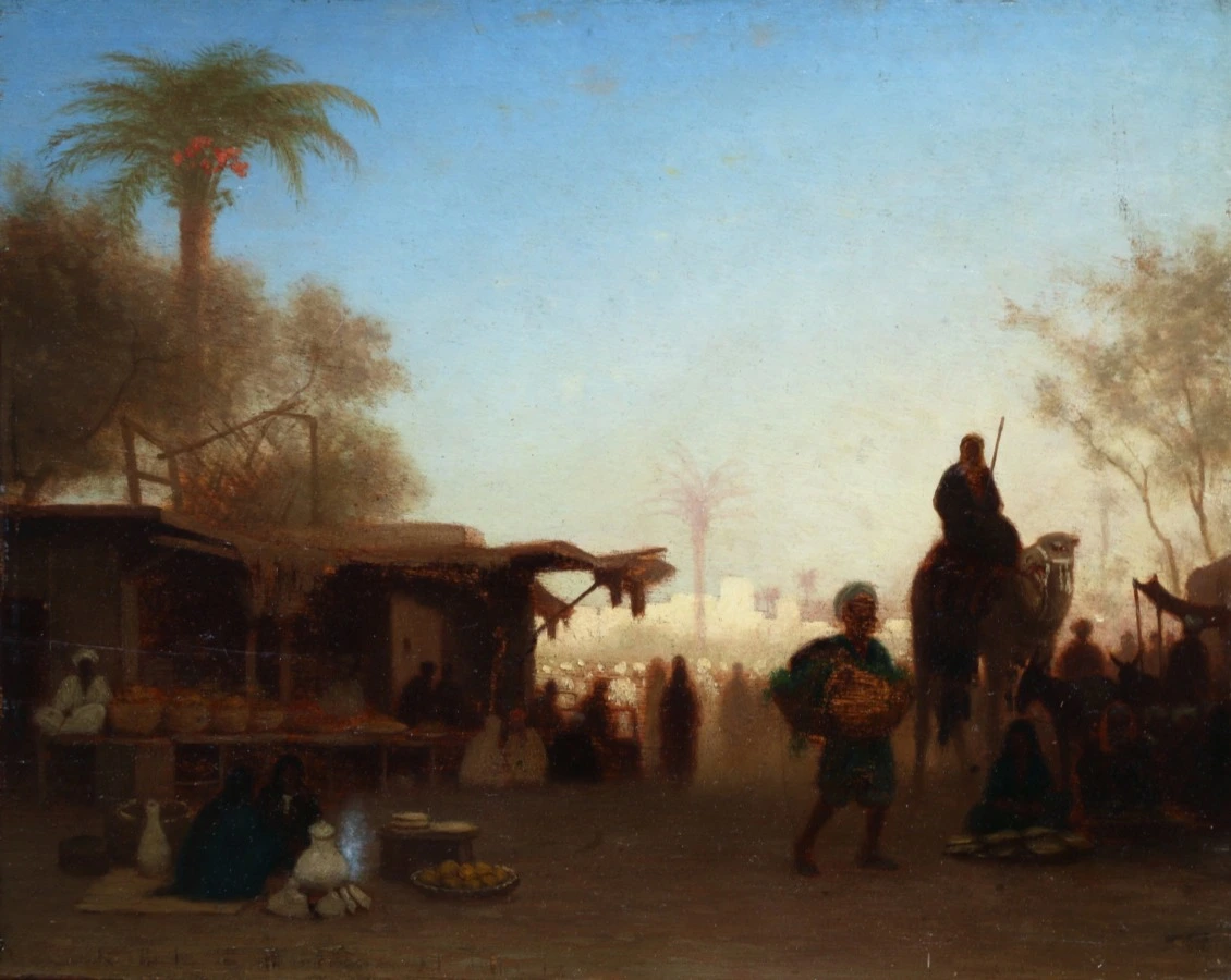 Evening Market – Cairo - Buy Fine Paintings Online