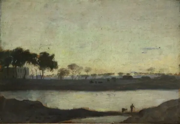 Sunset on the Medjerda - Buy Fine Paintings Online