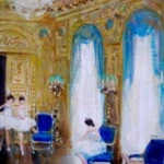 Ballet Dancers in a Gold Salon thumbnail