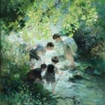 Children Playing in a Stream thumbnail