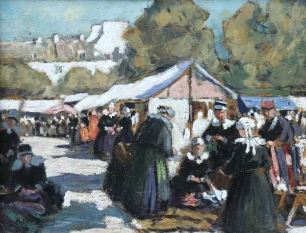Breton Market - Buy Fine Paintings Online