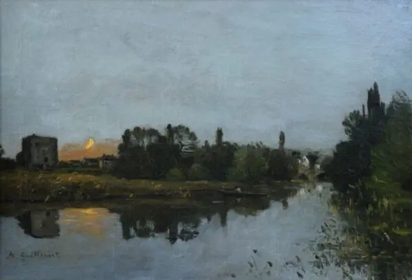 Moonlight on River - Buy Fine Paintings Online
