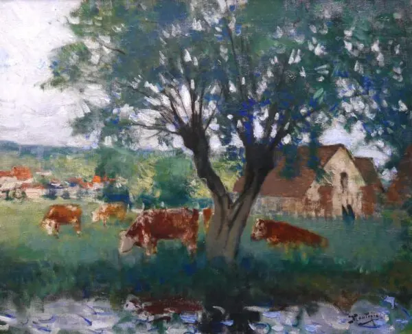 Cattle in Landscape - Buy Fine Paintings Online