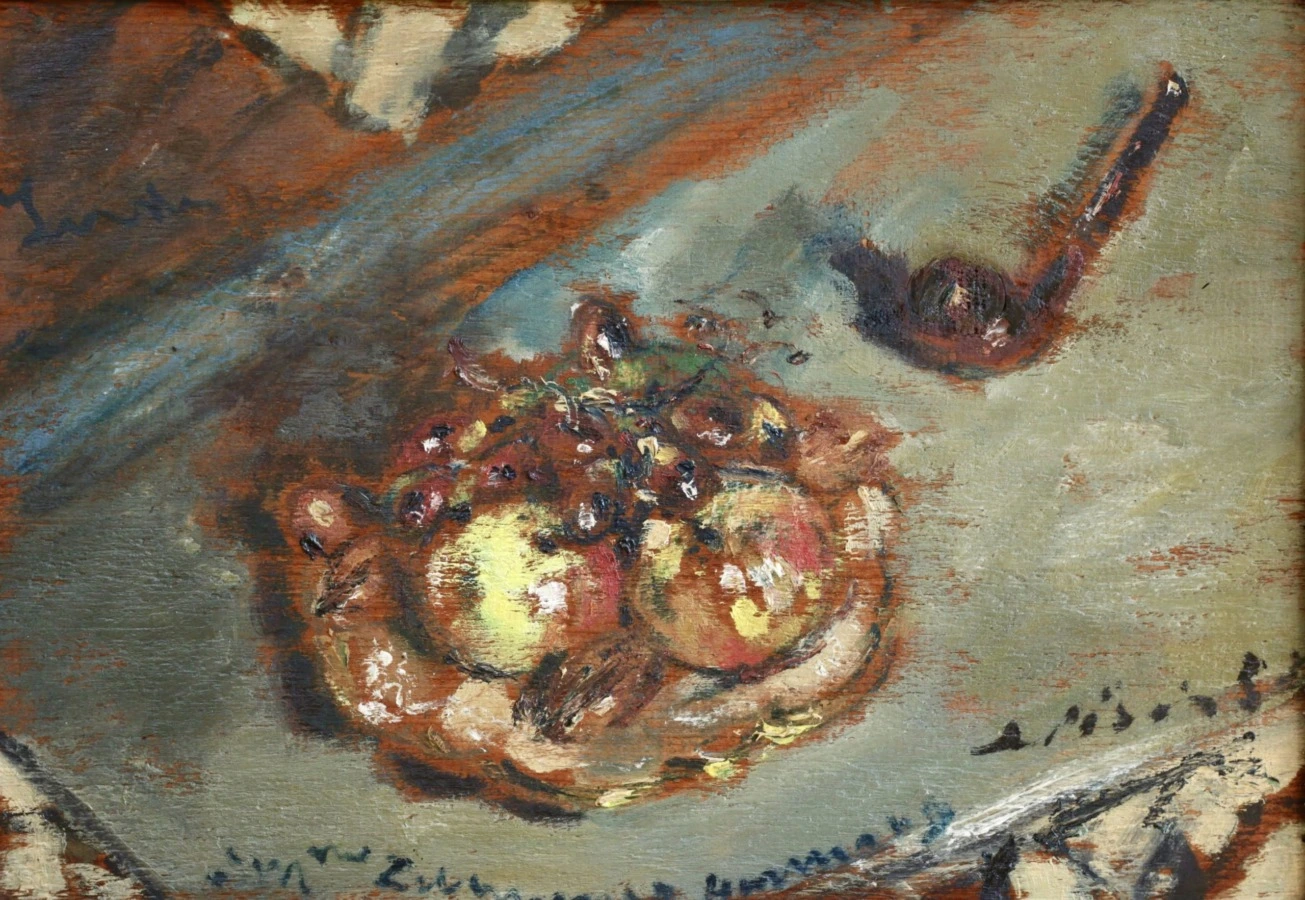 Fruit & Pipe - Buy Fine Paintings Online