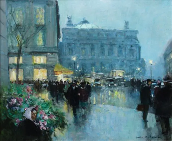 Place De L’Opera – Evening - Buy Fine Paintings Online