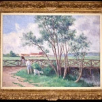 Guernes, la passerelle sur le bras de la Seine thumbnail