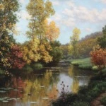 Lillies on the River Marne thumbnail