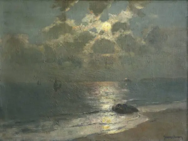 Godrevy Lighthouse Across St Ives Bay – Cornwall - Buy Fine Paintings Online