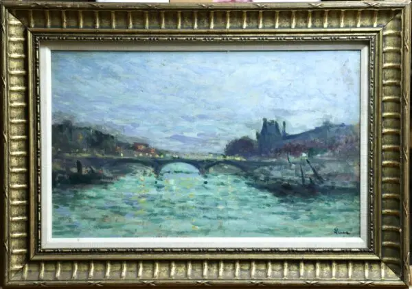 Pont Des Saint Pares & Louvre – Paris - Buy Fine Paintings Online