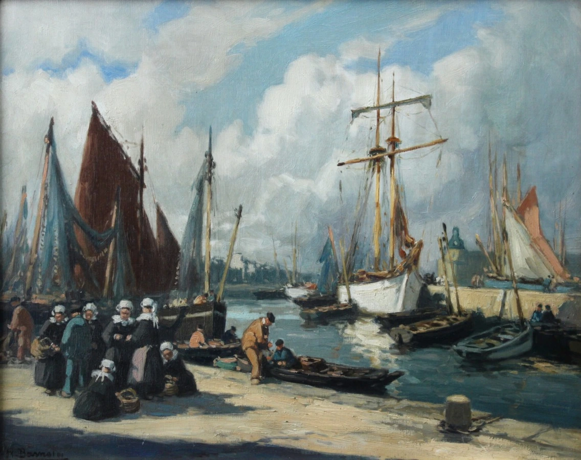 The Harbour Concarneau - Buy Fine Paintings Online