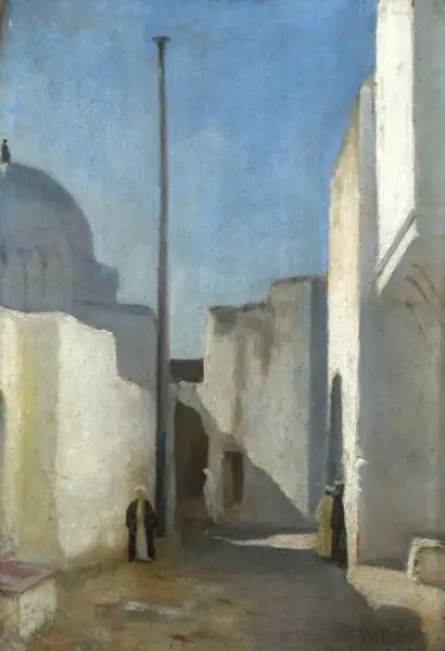 Arabs In a Street - Buy Fine Paintings Online