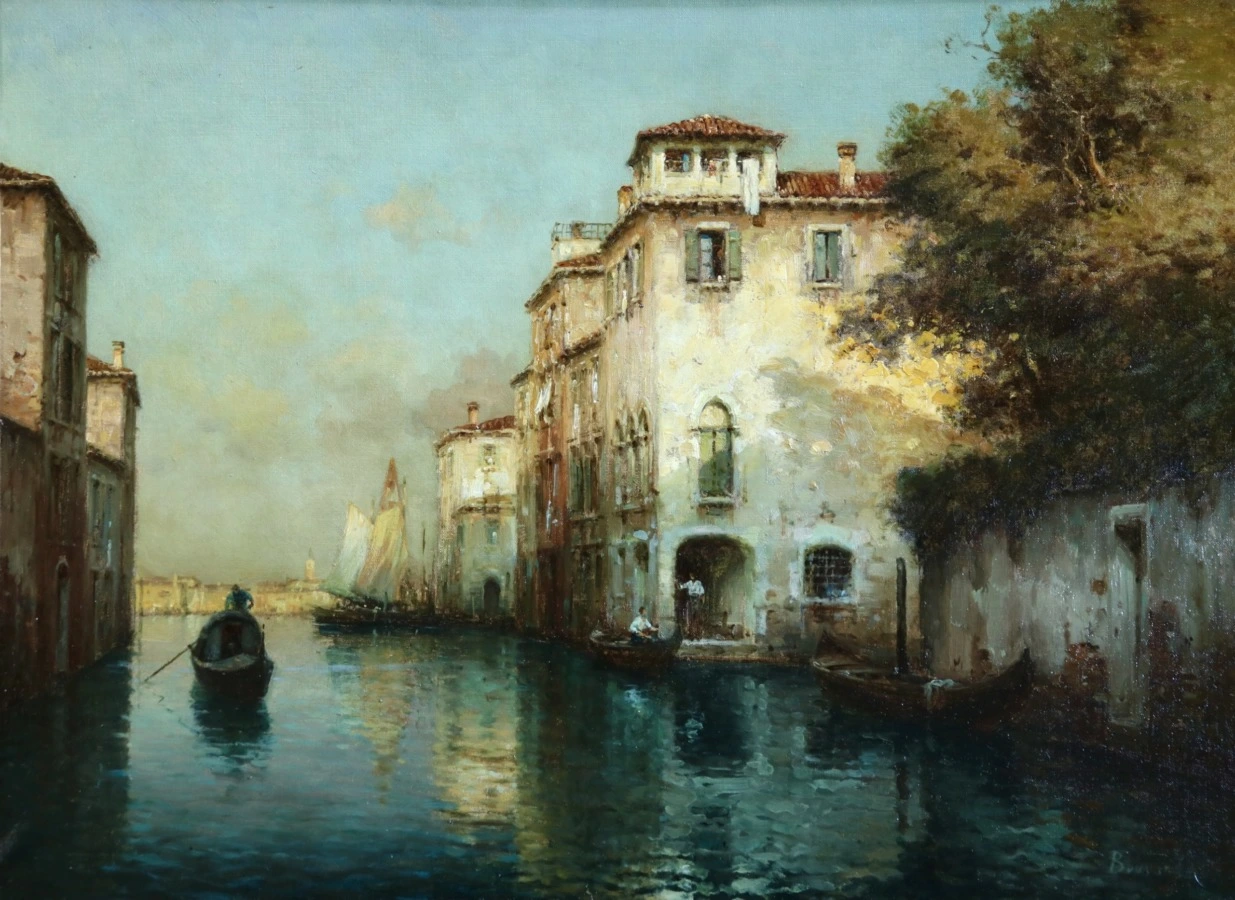 A Venetian Backwater - Buy Fine Paintings Online