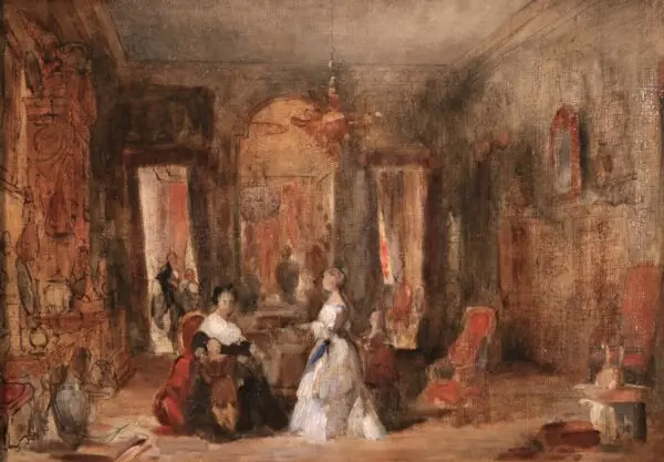 A Salon in the House of Baron James Rothschild, Rue Lafitte, Paris - Buy Fine Paintings Online