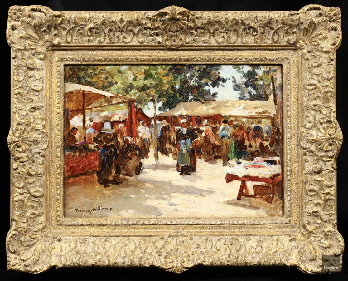 A Normandy Market - Buy Fine Paintings Online