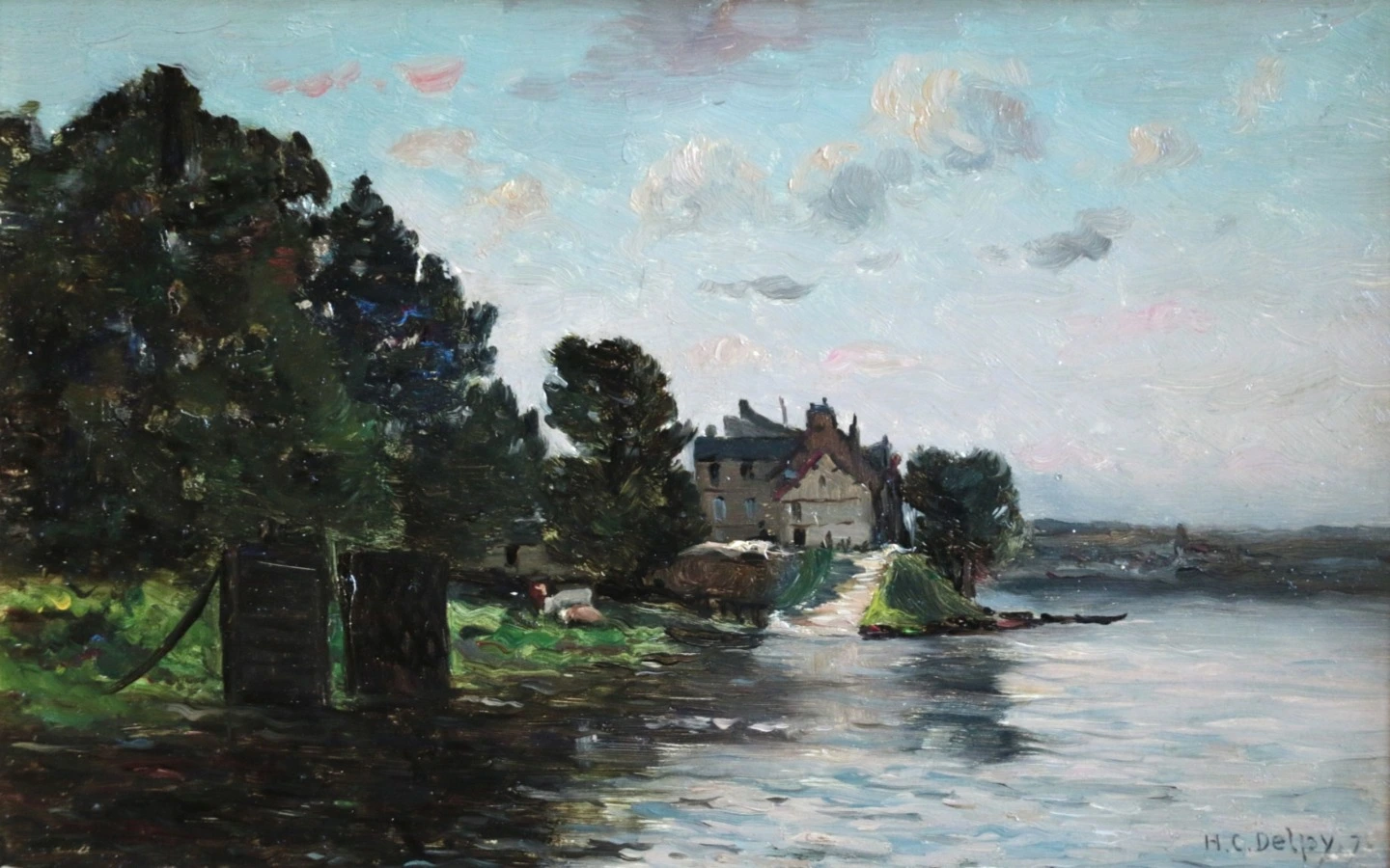 A House by The River - Buy Fine Paintings Online