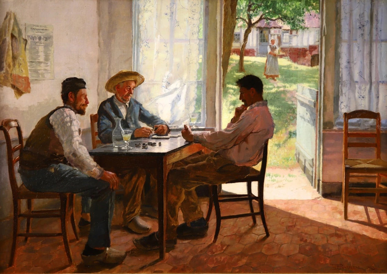 A Game of Dominos – Brittany - Buy Fine Paintings Online