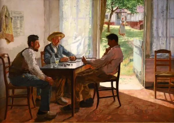 A Game of Dominos – Brittany - Buy Fine Paintings Online