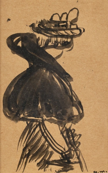 La femme au col de fourrure - Buy Fine Paintings Online