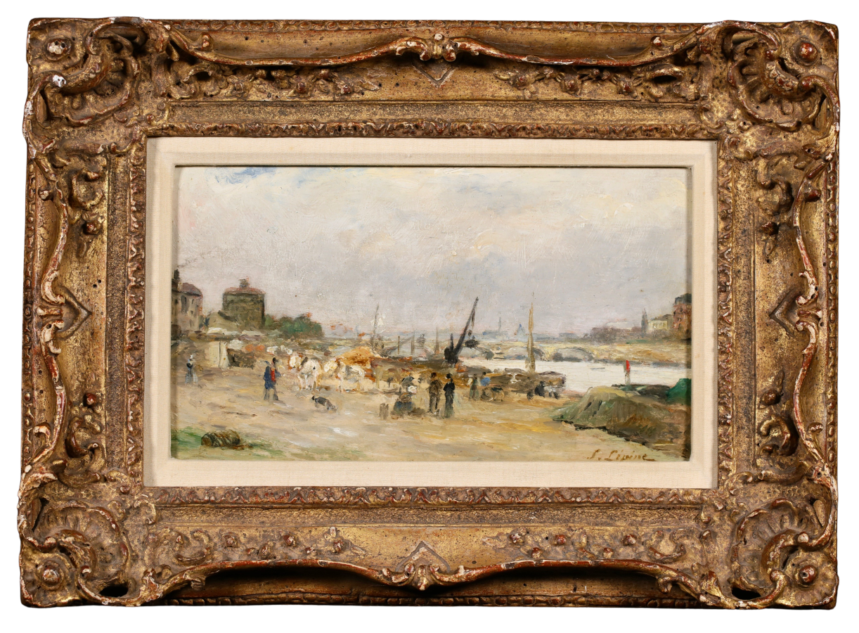 Construction du quai de Seine - Buy Fine Paintings Online