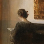 Lady reading in an interior thumbnail