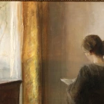 Lady reading in an interior thumbnail
