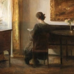 Lady reading in an interior thumbnail