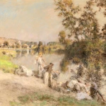 Lavandieres a la Marne d’apres midi thumbnail