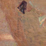 Young girl resting in the fields at Giverny above L’Eglise Sainte-Radegonde thumbnail