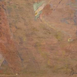 Young girl resting in the fields at Giverny above L’Eglise Sainte-Radegonde thumbnail