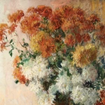 Chrysanthemums & Apples on a Table thumbnail