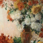 Chrysanthemums & Apples on a Table thumbnail