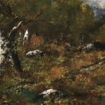 Clairière avec rochers – Le Soir thumbnail