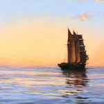 The Water Witch at Anchor – Sunset thumbnail