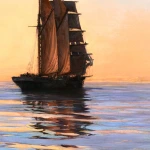 The Water Witch at Anchor – Sunset thumbnail
