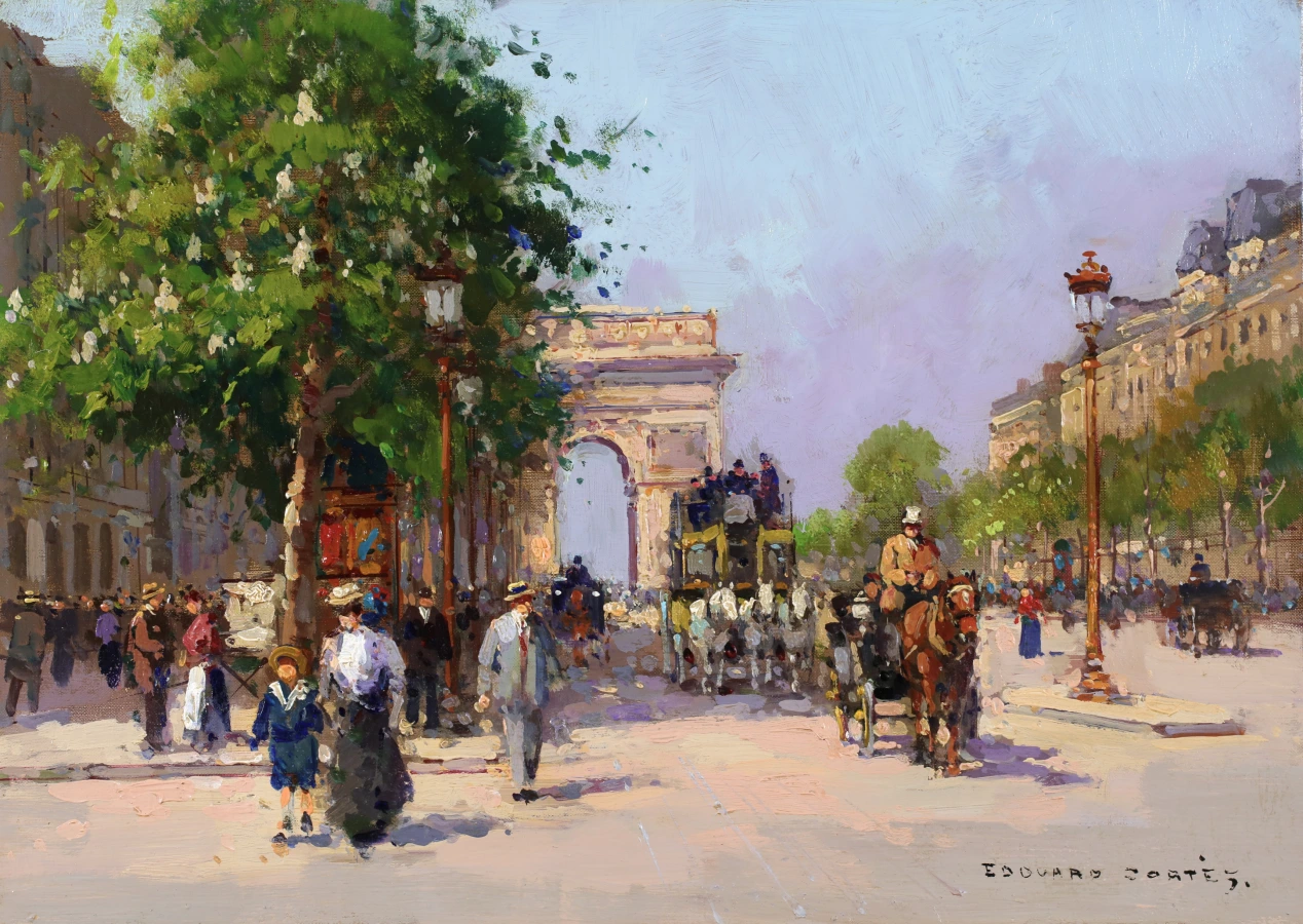 L’avenue des Champs-Élysées - Buy Fine Paintings Online