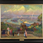 Rouen – Vue depuis le hauteurs de Caudebec-en-Caux thumbnail