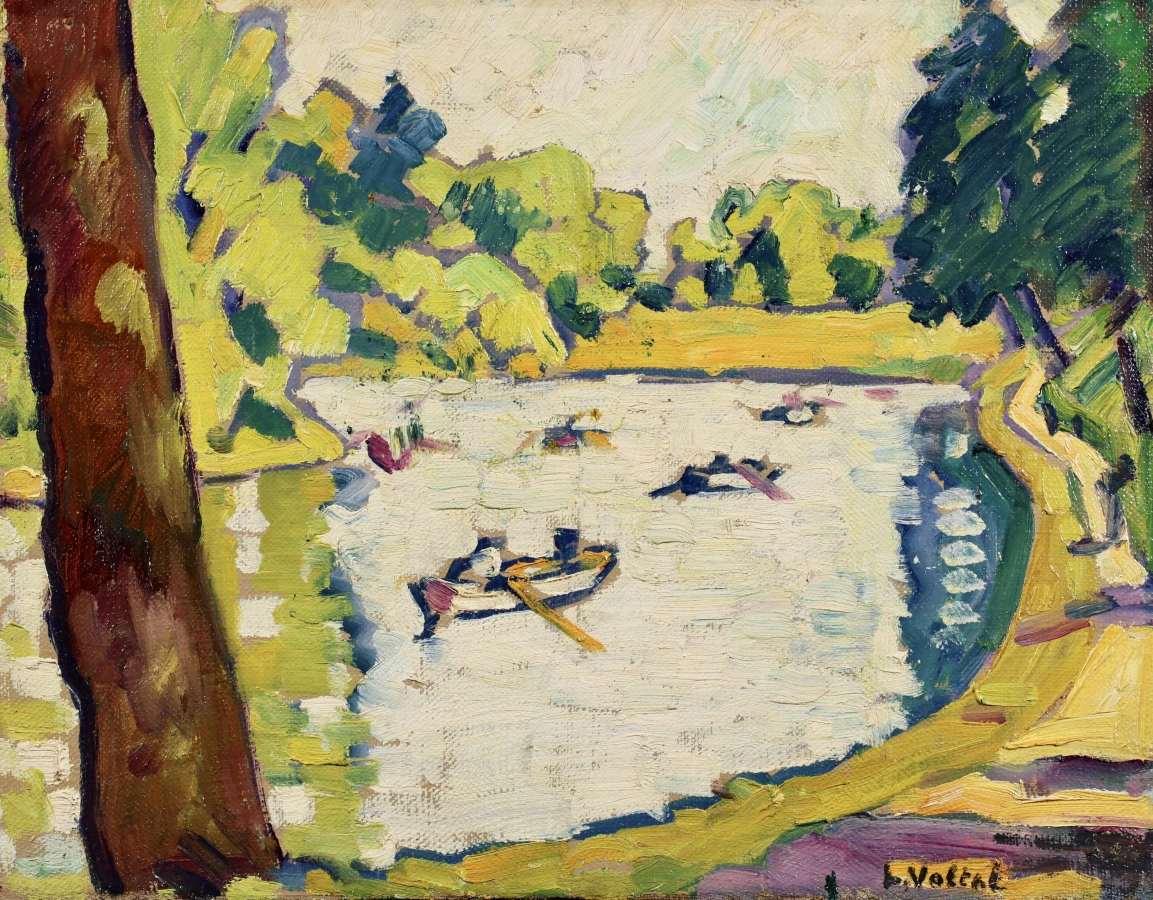 Barques au Bois de Boulogne - Buy Fine Paintings Online