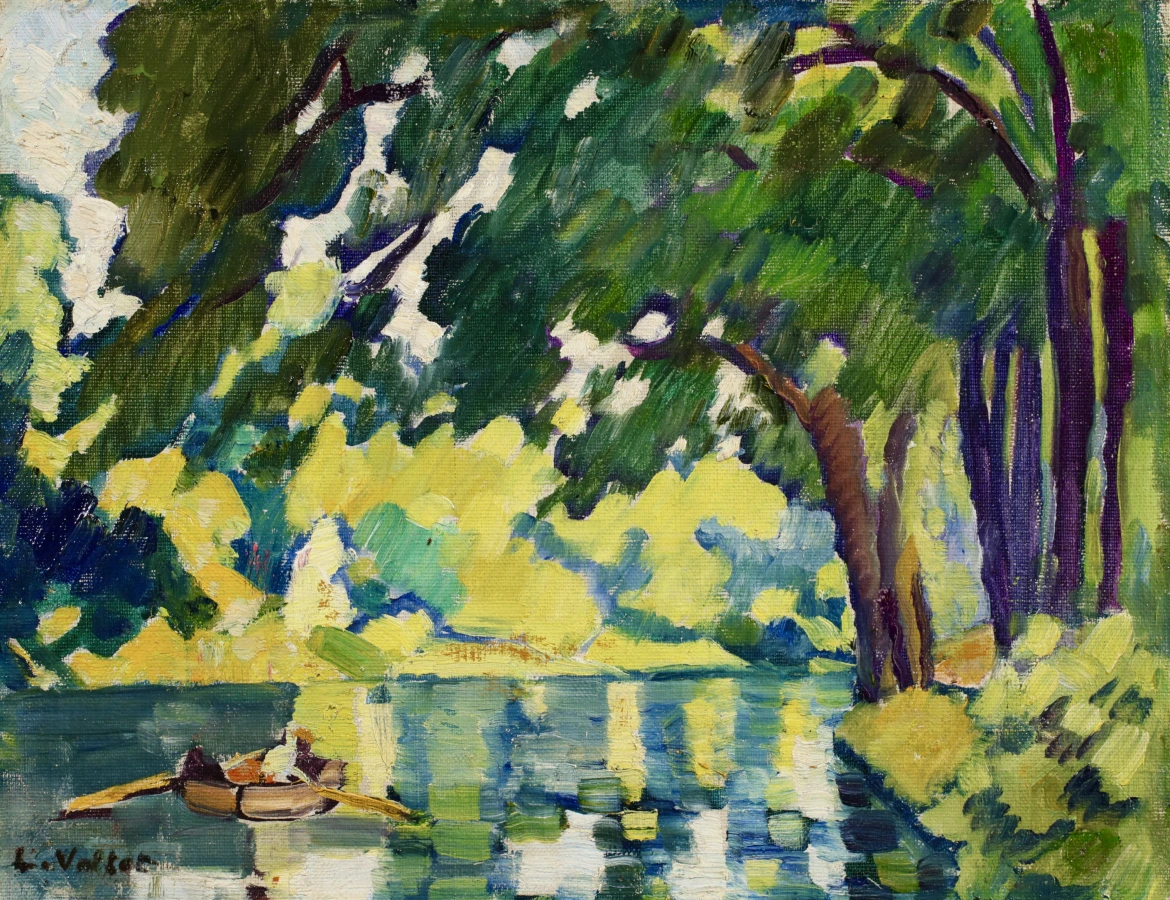 Barque sur le Lac du Bois de Boulogne - Buy Fine Paintings Online