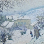 Charrette sous la neige thumbnail