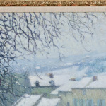 Charrette sous la neige thumbnail