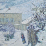 Charrette sous la neige thumbnail