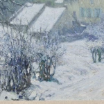 Charrette sous la neige thumbnail