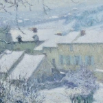 Charrette sous la neige thumbnail