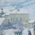 Charrette sous la neige thumbnail