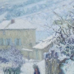 Charrette sous la neige thumbnail