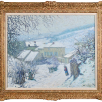 Charrette sous la neige thumbnail